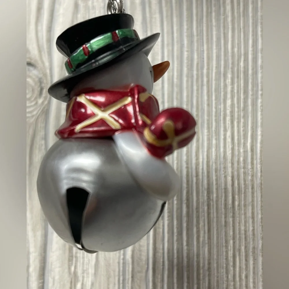 JESSE Personalized Jingle Bell Snowman Christmas Ornament NWT